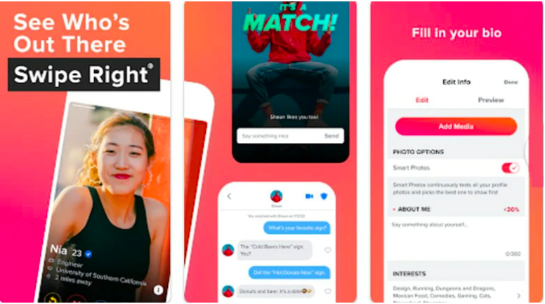 Tinder sign up process