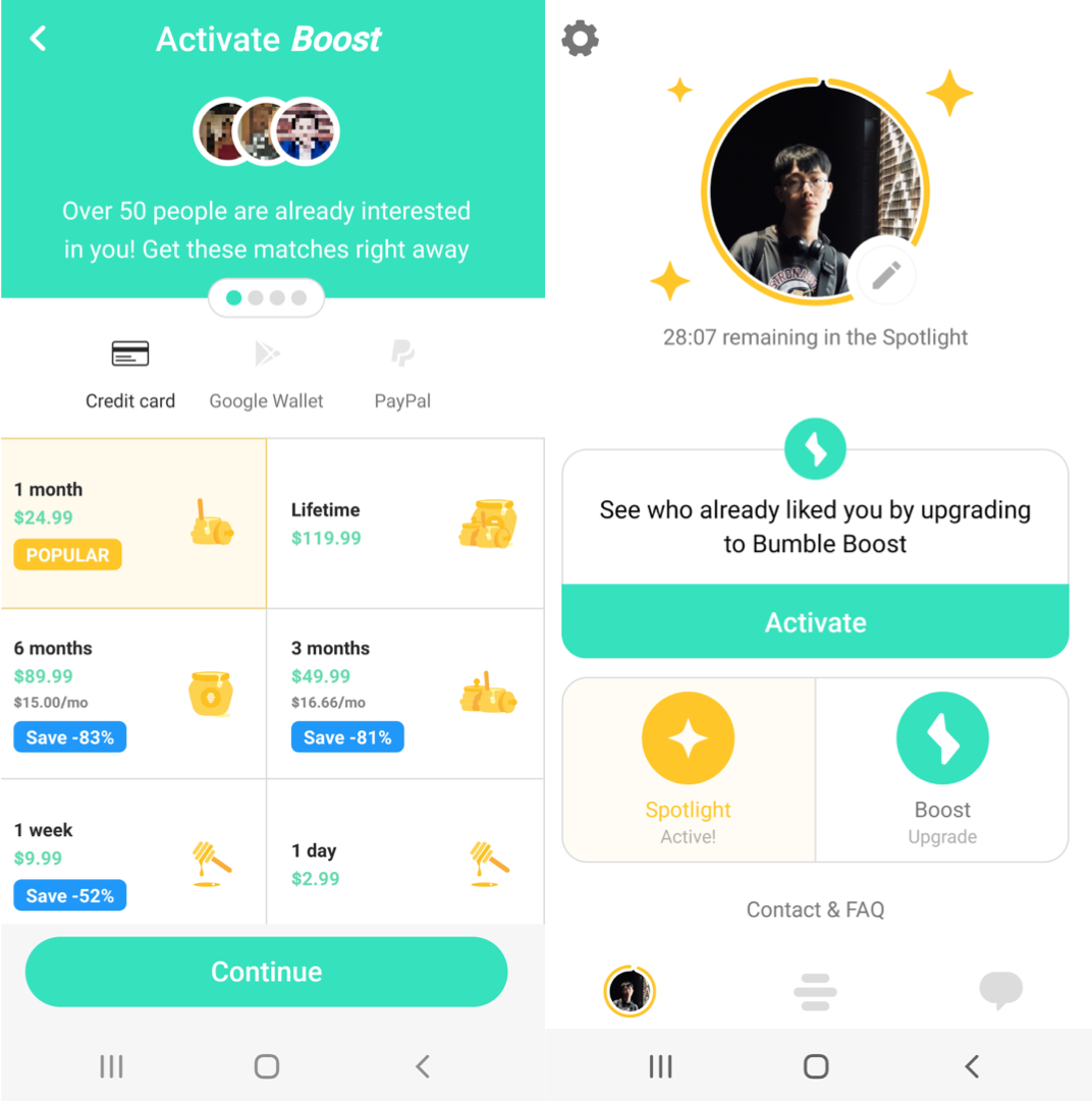 bumble special features